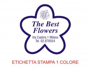 Etichette adesive per fioristi, fiorai e vivaisti (mm 38x37)  (cod.49G)